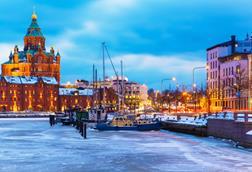 Winter in Helsinki, Finland